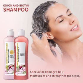 Onion Biotin Rosemary Hair Care Set: Nourishes Hair Roots Tones Scalp Enhances Luster Cleanses 248ml