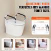 Toilet Safety Rail, 300LBS Capacity Toilet Seat Frame, Adjustable Width Fit Most Toilets, Easy Installation