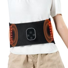 VEVOR Red Light Therapy Belt for Waist Shoulder, 660nm & 850nm Red Light Therapy Wrap Device with Timer, 80 LED, 3-Level Vibration & 10Hz Pulse