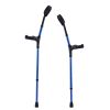 Forearm Crutches for Adults, 11-Level Height Adjustable Walking Crutches with 4-Level Upper Cuff