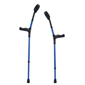 Forearm Crutches for Adults, 11-Level Height Adjustable Walking Crutches with 4-Level Upper Cuff