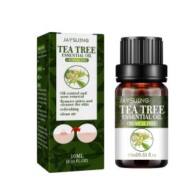 Jaysuing Tea Tree Essential Oil, Acne Pore Shrinkage Hydrating Face Care Essential Oil