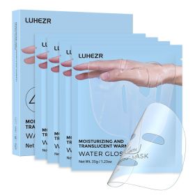 5 SHEETS/BOX Deep Collagen Anti Wrinkle Lifting Mask Pink to Transparent Collagen Mask Skincare Facial Masks for Women Skin Care Deep Hydration D