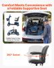 Heavy-Duty 4 Wheel Mobility Scooter for Adults & Seniors - Folding Electric Powered Mobility Scooter & 12 Mile Long Range