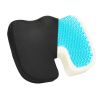 Seat Cushion, Cooling Gel + Memory Foam Seat Cushion, Pressure-Relief Wheelchair Seat Pad with U-Shaped Cutout & Removable Cover