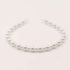3 Pcs Random Style Womens Thin Headband White Beaded Headband Wedding Hair Loop Hair Accessories