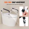 Toilet Safety Rail, 300LBS Capacity Toilet Seat Frame, Adjustable Width Fit Most Toilets, Easy Installation
