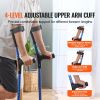 Forearm Crutches for Adults, 11-Level Height Adjustable Walking Crutches with 4-Level Upper Cuff