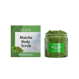 EELHOE Matcha Sea Salt Scrub For Body Cleansing, Nourishing And Moisturizing Skin Moisturizing And Hydrating Exfoliating Scrub (Option: 100g-124.1g-2.24*2.24inch)